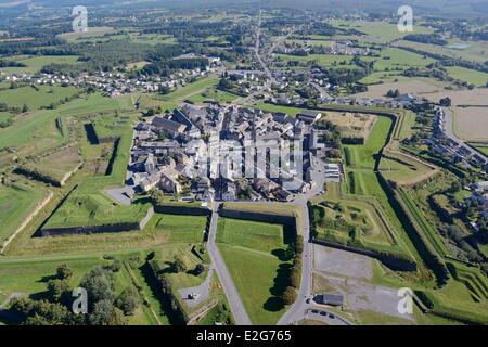 Frankreich Ardennen befestigte Zitadelle von Rocroi von Vauban (Luftbild) Stockfoto