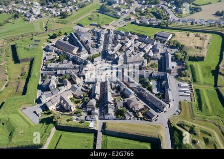 Frankreich Ardennen befestigte Zitadelle von Rocroi von Vauban (Luftbild) Stockfoto