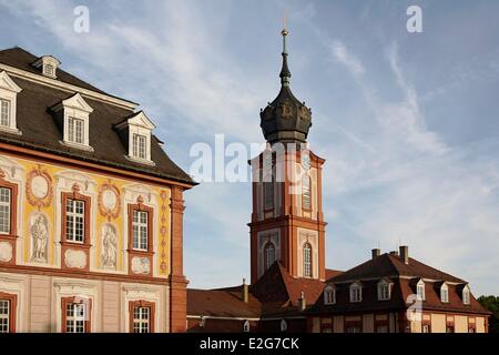 Deutschland Bade Württemberg Karlsruhe Bezirk Bruchsaler Schloss erbaut im barocken Stil der Mitte des 18. Jahrhunderts (Schloss Bruchsal) Stockfoto