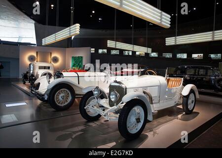 Deutschland Baden-Württemberg Stuttgart Mercedes Benz Museum Zeit des Wandels Diesel und Kompressor Mercedes 10/40cv Sport-Zweisitzer Stockfoto