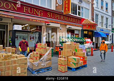 Loon Fung Supermarkt, Chinatown, West End, City of Westminster, London, England, Vereinigtes Königreich Stockfoto