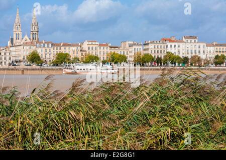 Gegend von Frankreich Gironde Bordeaux Weltkulturerbe von UNESCO Quai des Chartrons und Saint Louis Chartrons abgeschlossen im Jahr 1880 Stockfoto