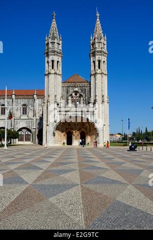 Portugal-Lissabon-Belem Viertel Mosteiro Dos Jeronimos aufgeführt als Weltkulturerbe von der UNESCO zum Naval Museum (Museu de Marinha) Stockfoto