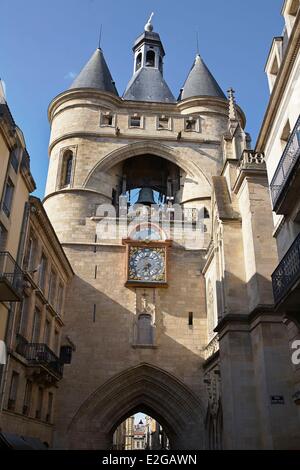 Gegend von Frankreich Gironde Bordeaux Weltkulturerbe von UNESCO Grosse Cloche Stockfoto