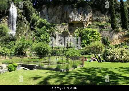 Frankreich Var Villecroze Park und Wasserfall (35m) Stockfoto