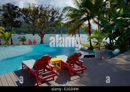 Panama Doppelpunkt Provinz Portobelo El Otro Lado Boutique Hotel Stockfoto