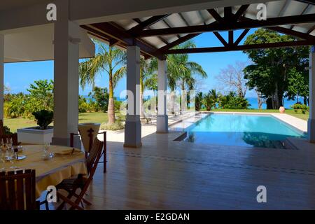 Panama Perle Inseln Isla Viveros Las Perlas Residenz Luxusvilla B & B Stockfoto