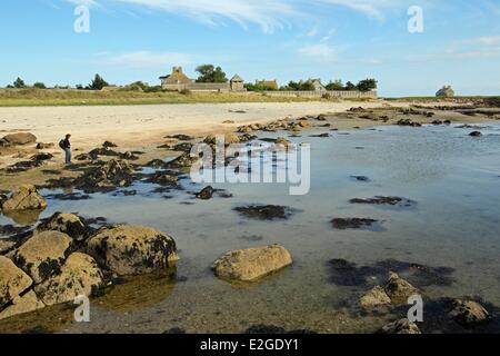 Frankreich Manche Saint Vaast la Hougue Insel tatihou Stockfoto