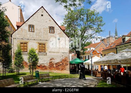 Kroatien Zagreb Kaptol Altstadt Tkalciceva Straße Stockfoto