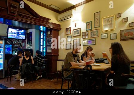 Kroatien Zagreb Kaptol Bezirk Tkalciceva Straße Mali Medo restaurant Stockfoto