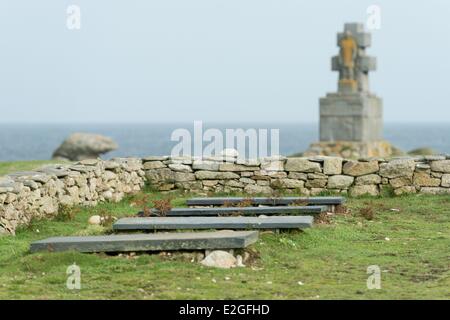 Frankreich Finistere Ile de Sein Denkmal für Free Französisch Stockfoto
