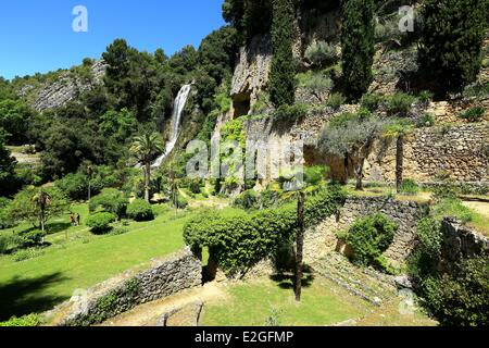 Frankreich Var Villecroze Park und Wasserfall (35m) Stockfoto