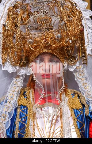 Italien Sizilien Marsala Gründonnerstag Prozession der Mysterien (Processione dei Misteri Viventi) Stockfoto