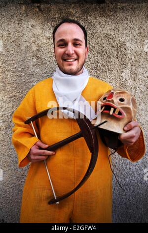 Italien Sizilien Prizzi Ostern Sonntag Tanz der Teufel Stockfoto