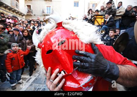 Italien Sizilien Prizzi Ostern Sonntag Tanz der Teufel Stockfoto