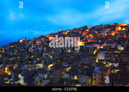 Italien Sizilien Prizzi Ostern Sonntag Übersicht Stockfoto