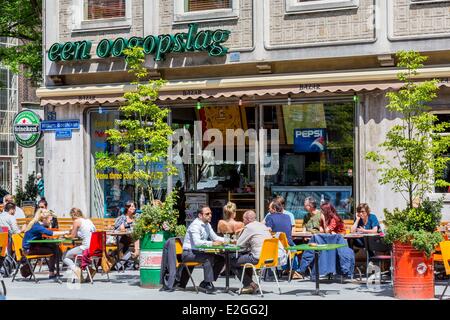 Niederlande Südholland Rotterdam Witte de With Straße Bazar-Restaurant wurde 1997 eröffnet und serviert die Küche des Maghreb und Nahen Osten Stockfoto