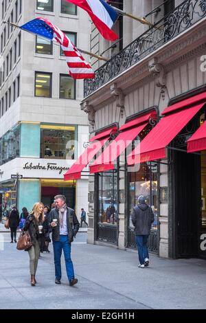 USA New York Manhattan Midtown Cartier-Store auf der 5th avenue Stockfoto