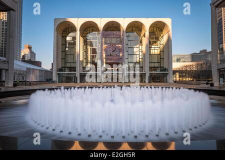 USA New York Manhattan Upper West Side Metropolitan Opera ist Teil des Lincoln Centers Stockfoto