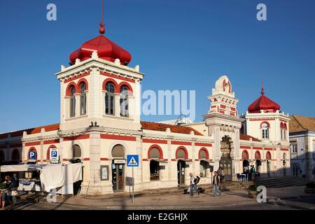 Portugal Algarve Faro Bezirk Loulé Markthalle im maurischen Stil Stockfoto