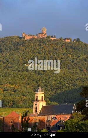 Frankreich Bas Rhin Orschwiller Haut Koenigsbourg Schloss Stockfoto