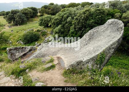 Corse du Sud Frankreich Filitosa archäologische Stätte Stockfoto
