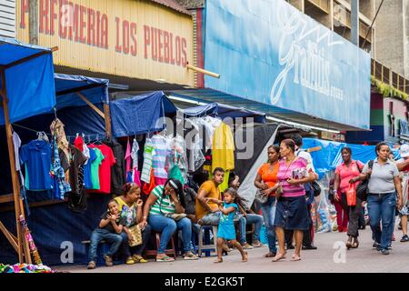 Panama-Panama-Stadt Bezirk von Santa Ana Central Avenue und beliebten Einkaufszentrum Stockfoto