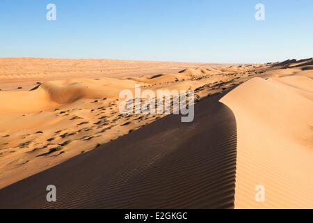 Sultanat von Oman Ash Sharqiyyah Region Wahiba Sands Bidiyyah Al Richtungsstreit Stockfoto