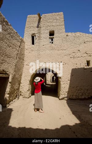 Sultanat von Oman Ad Dakhiliyah Region Adam historische Dorf Restaurierung Stockfoto