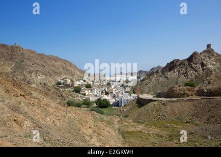 Sultanat von Oman Muscat alte Stadt Al Mirani Fort und Al Jalali fort Stockfoto