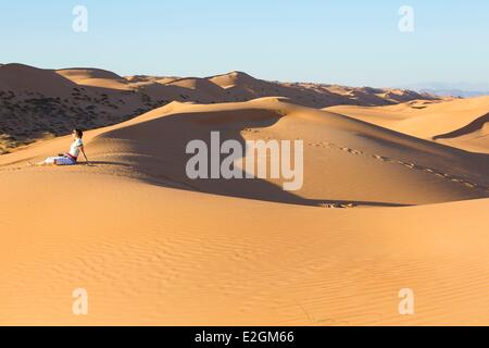 Sultanat von Oman Ash Sharqiyyah Region Wahiba Sands Bidiyyah Al Richtungsstreit Stockfoto