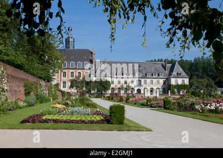 Frankreich Somme Argoules Abtei und Gärten von Valloires Zisterzienser-Abtei vom 18. Jahrhundert Gärten gemacht vom Landschaftsarchitekten Gilles Clement Stockfoto