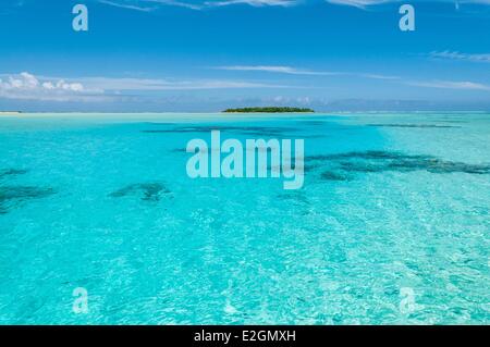 Cook-Inseln Aitutaki Insel Haupt Lagune Stockfoto