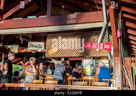 Cookinseln Rarotonga Island Beachside Inn Bar bei 12 Km südlich von Avarua Stockfoto