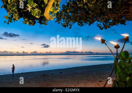 Cookinseln Rarotonga Island Beachside Inn Bar bei 12 Km südlich von Avarua Stockfoto