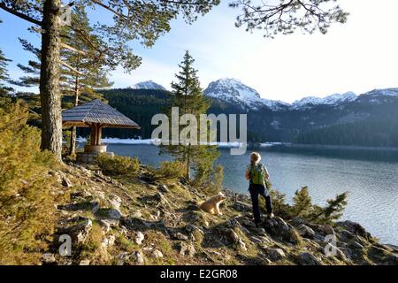 Montenegro nördlichen Berge Zabljak Nationalpark des Durmitor Crno Jezero (Schwarzer See) Stockfoto