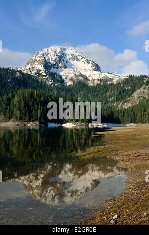 Montenegro nördlichen Berge Zabljak Nationalpark des Durmitor Crno Jezero (Schwarzer See) Stockfoto