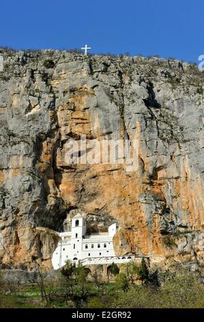 Montenegro Zentralregion Ostrog Kloster XVII. Jahrhundert Stockfoto