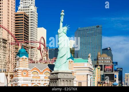 Vereinigten Staaten Nevada Las Vegas New York Hotel Stockfoto