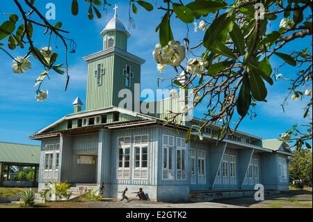 Papua-Neu-Guinea Bismarck-Archipel Gazelle-Halbinsel Neubritannien Insel East New Britain Provinz Rabaul Matupit Dorf Evangelisch-methodistische Kirche Stockfoto