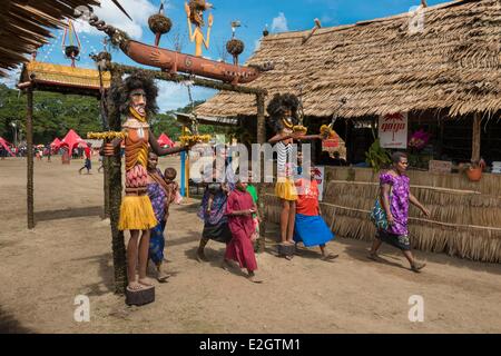 Papua-Neu-Guinea Bismarck-Archipel Gazelle-Halbinsel Neubritannien Insel East New Britain Provinz Rabaul Kokopo Maske Nationalfeiertag Stockfoto