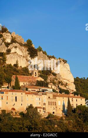 Frankreich Vaucluse Seguret gekennzeichnet Les Plus Beaux Dörfer de France (The Most schöne Dörfer von Frankreich) Stockfoto