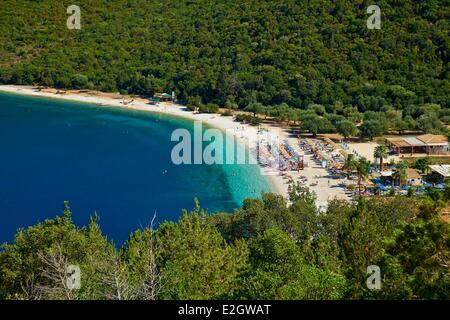 Griechenland-ionische Insel Kephallonia Antisamos Strand Stockfoto