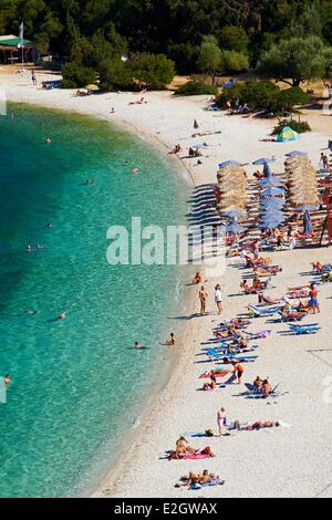 Griechenland-ionische Insel Kephallonia Antisamos Strand Stockfoto