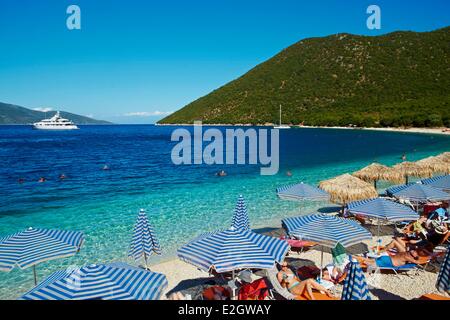 Griechenland-ionische Insel Kephallonia Antisamos Strand Stockfoto