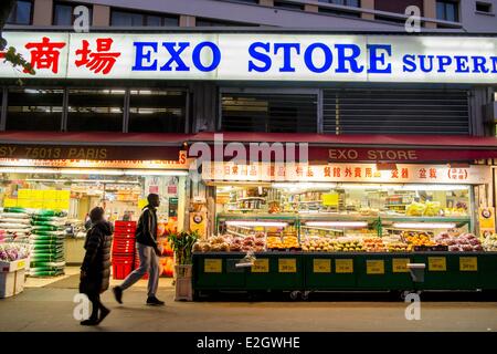 Frankreich Paris Chinatown chinesische speichern in Avenue de Choisy Stockfoto