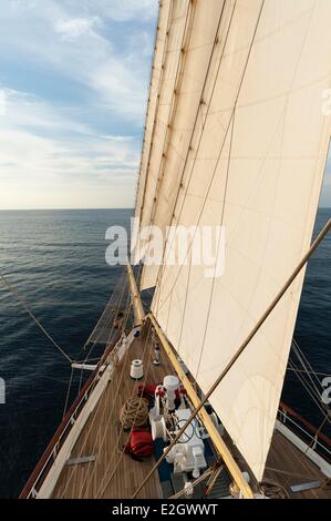 Costa Rica Star Flyer Kreuzfahrt Segelschiff Stockfoto