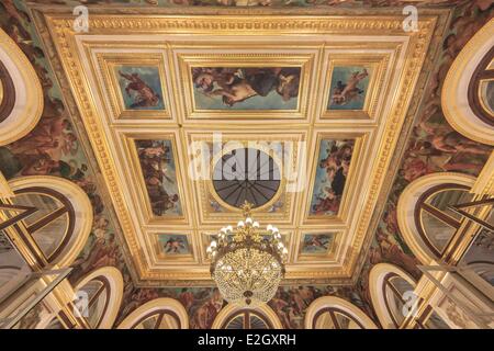 Frankreich Paris französische Nationalversammlung (Palais Bourbon) Decke von Delacroix Zimmer Stockfoto