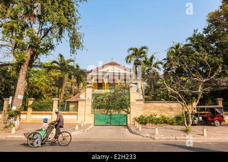 Kambodscha Phnom Penh französischen Kolonialhaus in Straße 178 Stockfoto