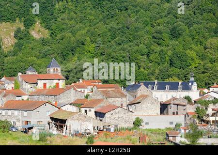 Puy de Dome in Frankreich Dauphiné d ' Auvergne Saurier Dorf Stockfoto